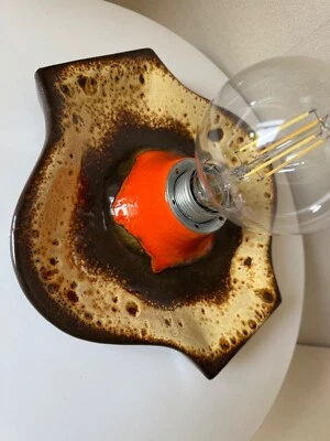 Vintage 70’s fat lava mid century modern German accent/wall lamp - Image 1 of 4