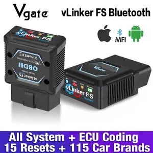 Vgate vLinker FS Bluetooth3.0 OBD2 Diagnostic Scan Tool for iOS, Android,Windows - Imagen 1 de 14