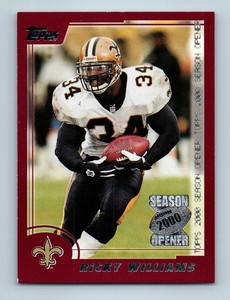 2000 Topps MVP Promotion Sweepstakes Ricky Williams New Orleans Saints #129