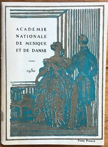 PARIS "TRISTAN" PROGRAM 2/26/1930 LUBIN, FRANZ, GAUBERT ACAD. NAT. DE MUSIQUE - Picture 1 of 3