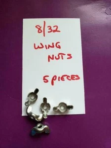 LOT OF (5) 8/32 WING NUTS (NOS) 8-32 WING NUTS - Picture 1 of 1