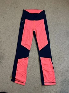 Lululemon 2 Pump It Up Pant Inkwell Light Flare Navy Blue Orange Luxtreme - Picture 1 of 12