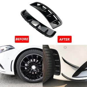 Glossy Front Bumper Spoiler Side Air Intake Cover For Benz A-Class W177 A35 AMG - Picture 1 of 7