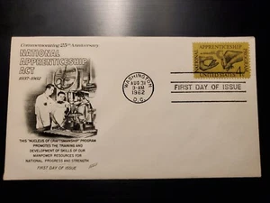 US Scott # 1201 Aprenticeship FDC. Fleetwood Cachet. - Picture 1 of 2