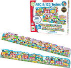 The Learning Journey: Puzzle Doubles - Giant ABC & 123 Train Floor Puzzles - For