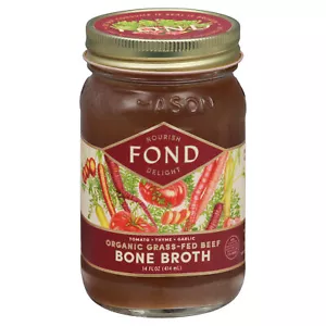 Fond Bone Broth Broth Beef Bone Grlc Organic 14 Fl Oz (Pack Of 4) - Picture 1 of 2