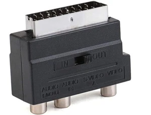 2-Way RGBS Scart To Composite RCA AV S-Video Adapter - Picture 1 of 4