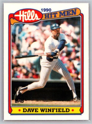 # 17 Dave Winfield New York Yankees 1990 Topps Hills Hit Men - Image 1 of 2