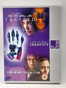 Trapped/Identity/The Bone Collector - Thrillers - 2003 - Sony - 3 Discs - DVD - Picture 1 of 8