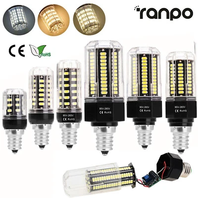 E12 LED Corn Light Bulb 5W 6W 7W 10W 12W 15W 25W Lamps 110V 220V High Quality RC - Image 1 of 4