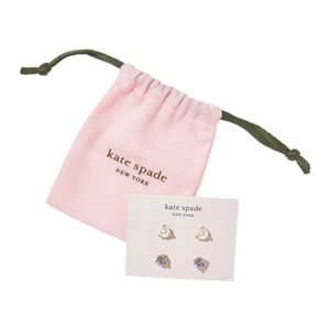 Kate Spade Brand New Rise and Shine 2-stud set Glass Pearls & Cubic Zirconia - Picture 1 of 3