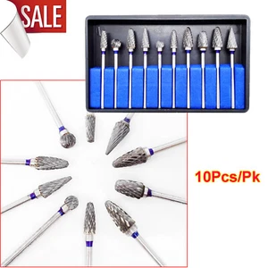 10 piezas fresas de carburo de acero de tungsteno para laboratorio dental fresas taladros de pulido rebabas 2,35 mm - Imagen 1 de 6