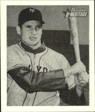 2001 Bowman Heritage 1948 Reprint New York Giants Baseball Card #3 Bobby Thomson
