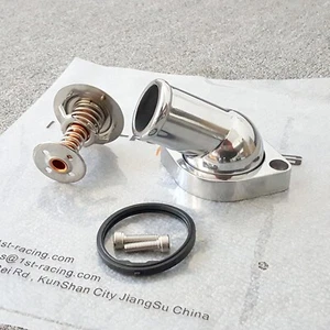1.5'' 45° Water Neck Thermostat Housing+160°F Thermostat For GM LS 4.8L 5.3L V8 - Bild 1 von 4