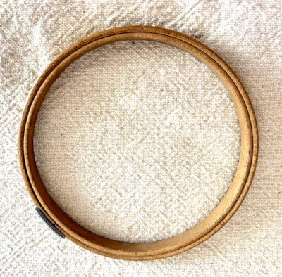 Antique Wood Embroidery Hoop 5" Gibbs Holdtite Spring Tension Non-Felt - Image 1 of 4