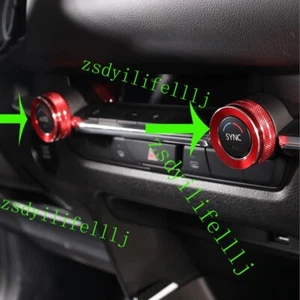 2x Cubierta protectora de control de volumen multimedia roja para Mazda CX-30 cx30 2020-2024 - Imagen 1 de 1