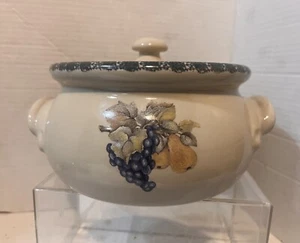 Stoneware Soup Crock Oven To Table With Lid 2 Quart 2003 - Picture 1 of 14