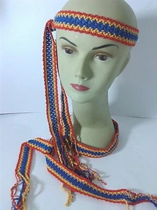 FASCIA DA INDIANA circa 140 cm ACCESSORI MODA PARTY COSTUME TRAVESTIMENTO - Foto 1 di 1