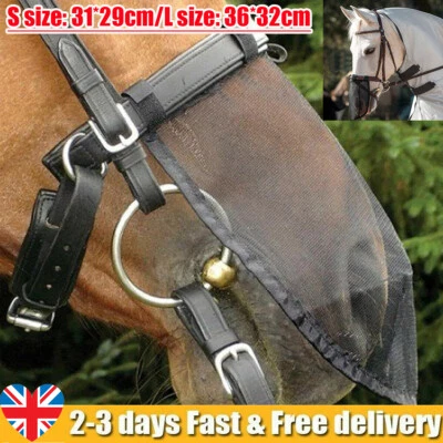 Horse Nose Net Sun Fly Mask Shield Pollen Filter Animal Nose Protection Net-S/L - Image 1 of 4