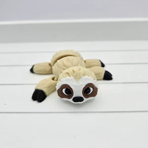 3D Printed Sloth Flexi, Articulated Fidget Toy, Desk Buddy, Fidget Wild Pet - Picture 1 of 7