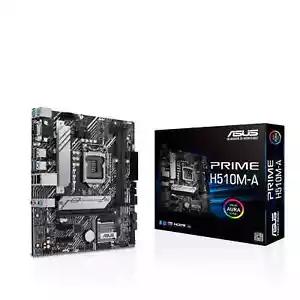 New ASUS H510M-A motherboard, LGA 1200 for Intel 10th and 11th gen CPU MATX - Picture 1 of 3