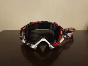Oakley Mx Goggles Mayhem Black Red White Pop Art - Bild 1 von 7