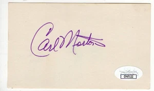 Carl Morton Signed Autographed Index Card Expos Braves JSA CF47122 - Picture 1 of 2
