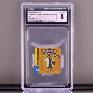 Pokémon Professor Birch STAKS 2003 avanzado #C - CGC 8 casi nuevo/como nuevo - imán serie 2 - Imagen 1 de 2