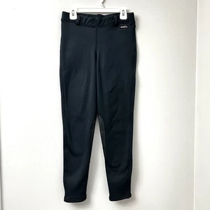 Kerrits Riding pants Kids size XL black pull on breeches Winter Fleece Lined - Picture 1 of 13