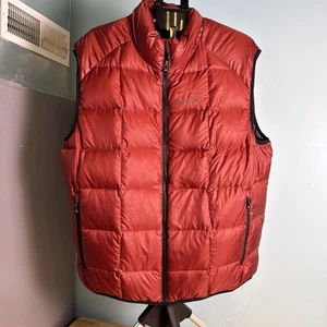 Eddie Bauer 700 Fill Power Red Puffer Vest 2XL Full Zip - Picture 1 of 5