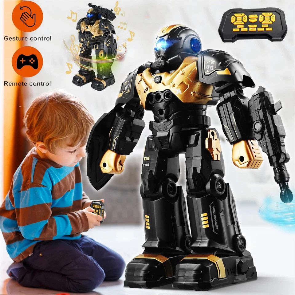 Ferngesteuertes Roboter Spielzeug Kinder RC-Roboter mit Gestensteuerung Geschenk - Bild 1 von 4