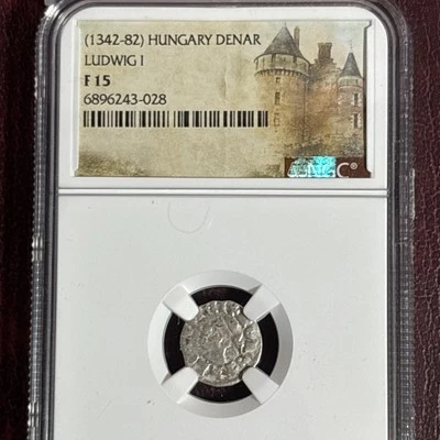 Holy Roman Emperor Ludwig 1 The Great 1342-1382 Silver Denar NGC F15. CC101 - Image 1 of 4