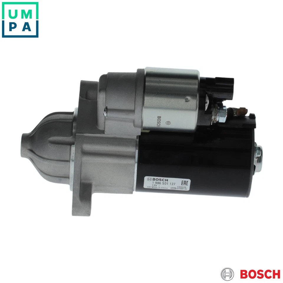 STARTER 1 986 S01 127 FOR HYUNDAI KIA G3LA 1.0L 3cyl i10 IG4LA 1.2L 4cyl i20 I - Image 1 of 4