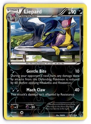 Liepard Uncommon XY - Phantom Forces Reverse Holo 57/119 NM - Image 1 of 2