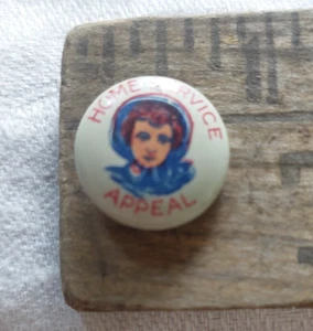 WWI era circa 1918 Salvation Army HOME SERVICE APPEAL 3/4" tin pinback button ^ - Picture 1 of 16