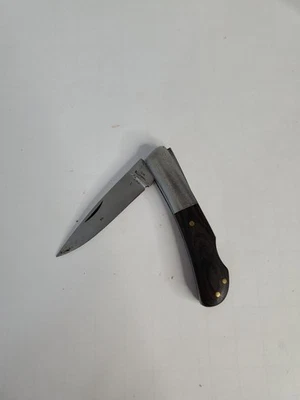 Faca dobrável de aço inoxidável/madeira Hammette Lockback - Imagem 1 de 4