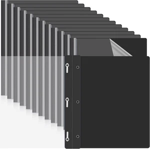 100 Stck. Kunststoff Bericht Hüllen mit 3 Zinken Befestigungen 11,42 x 9,45 Zoll Klar Fro - Bild 1 von 12