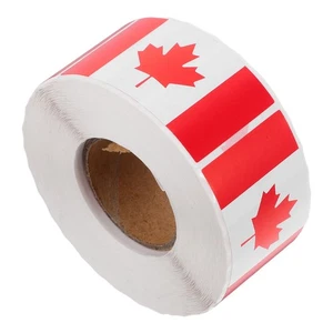Canadian Flag Sticker Maple Leaf Stickers Sticky Diy Planner Decal - Afbeelding 1 van 12