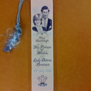 The Royal Wedding 1981 Book Marker - Picture 1 of 2