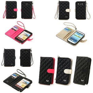 Funda tipo billetera de cuero 100 % genuino para teléfono celular para Samsung Galaxy S 4 GWM - Imagen 1 de 4