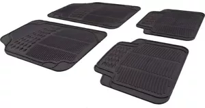 Car Black Rubber Front/Rear Floor Mats For Nissan Almera Tino 2000-2005 - Picture 1 of 6