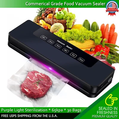 EUROSPEEDTREND Commercial Vacuum Sealer Machine Seal a Meal Food Saver System With 30 Free Bags