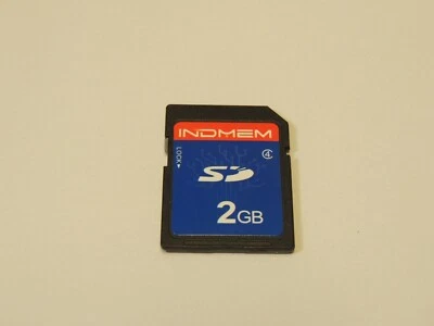 INDMEM 2GB SD Memory Card - Class 4 - M2D6 - Made in Japan - Image 1 of 2