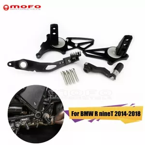 For BMW R nineT Black Billet Brake Gear Shift Lever Footpeg Footrest Kit 14-18 - Bild 1 von 9