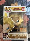 Funko Pop My Hero Academia All Might Weakened #648 Box Lunch With Protector