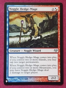 Magic The Gathering THE LIST NOGGLE HEDGE-MAGE blue/red card MTG - Bild 1 von 2