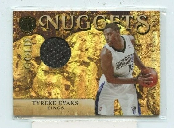 TYREKE EVANS 2010-11 Panini Gold Standard Gold Nuggets Materials Jersey #D /199 - Image 1 of 1