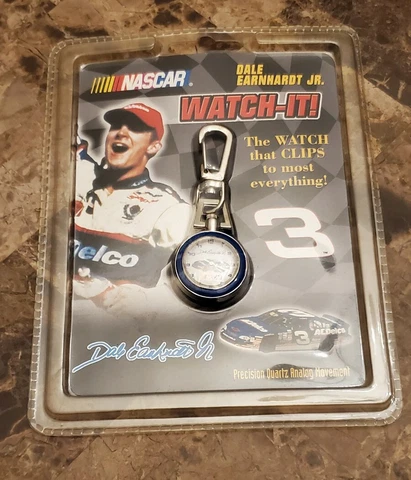 Rare 1999 Watch-It! NASCAR Driver Dale Earnhardt Jr #3 Clip Watch Collectible Cover
