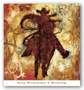 Impresión artística Roping Guy Williams 12x12 - Imagen 1 de 1