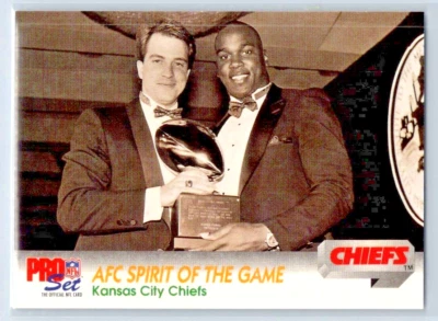 1992 Pro Set Series 2 - Kansas City Chiefs - AFC Spirit Of The Game - #686 - Image 1 of 2
